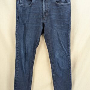 Bonobos Men's Jeans Dark Wash 5-Pocket Regular Fit 17.5in Waist 29.5in Inseam