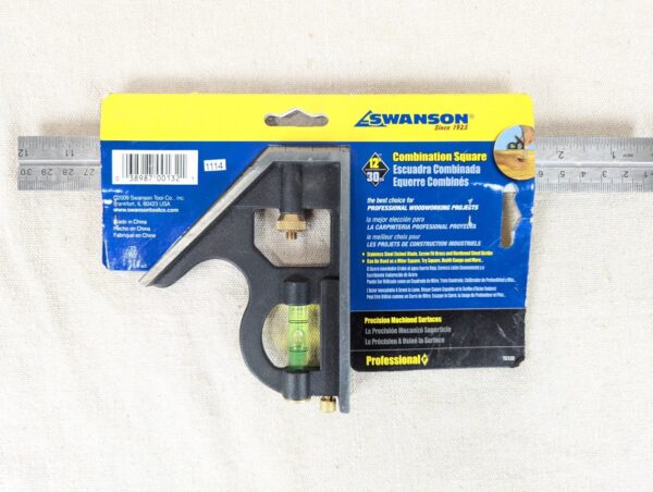 Swanson 12" Professional Combination Square Model TC132 Stainless Steel New 2009