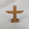 Vintage Alaska Souvenir Totem Pole Figurine Resin Hand Painted 4 Inch Tall Good