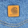 Carhartt B21DST Flannel Lined Denim Jeans Men's Blue Relaxed Fit Straight Leg...