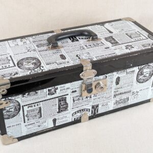 Decorative Storage Chest Vintage Style Victorian Advertisement Collage 18in L...