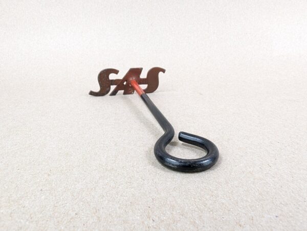 Vintage SAS Branding Iron Scandinavian Airlines Collectible Metal 7in Long Good