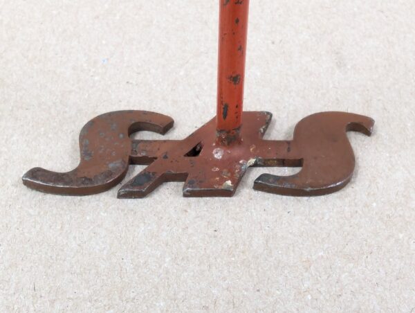 Vintage SAS Branding Iron Scandinavian Airlines Collectible Metal 7in Long Good