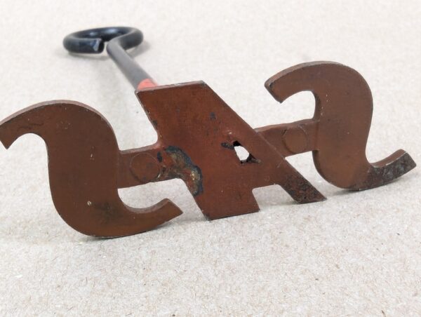 Vintage SAS Branding Iron Scandinavian Airlines Collectible Metal 7in Long Good