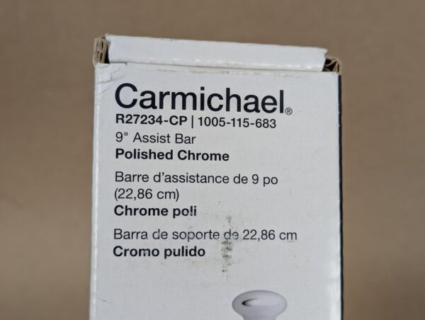 Kohler Carmichael 9" Assist Bar Polished Chrome R27234-CP New in Box 2 Available