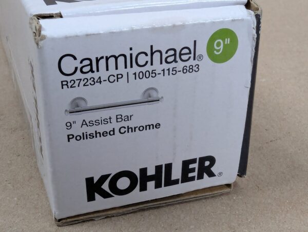 Kohler Carmichael 9" Assist Bar Polished Chrome R27234-CP New in Box 2 Available