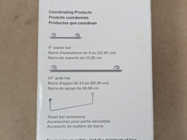 Kohler Carmichael 16-Inch Grab Bar Polished Chrome Model R27235-CP New In Box