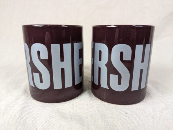 Hershey’s Chocolate 2 Coffee Cup Mug Brown By Galerie Hersheys Logo Since 1894