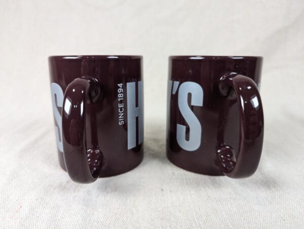 Hershey’s Chocolate 2 Coffee Cup Mug Brown By Galerie Hersheys Logo Since 1894