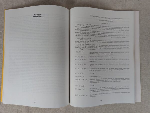 1978 Instructor's Special Forces Demolitions Training Handbook Desert Publica...