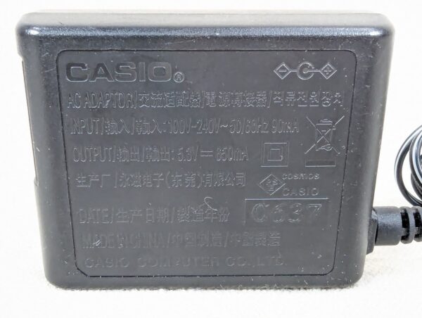 Genuine Casio AD-C52S AC Power Adapter 5.3V 650mA Digital Camera Charger Cord