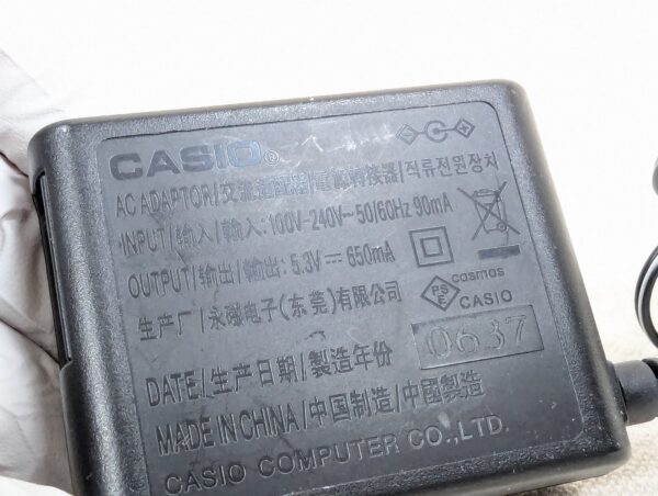 Genuine Casio AD-C52S AC Power Adapter 5.3V 650mA Digital Camera Charger Cord