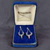 Montana Silversmiths Drop Earrings Western Spur Design Two-Tone Silver Gold Tone