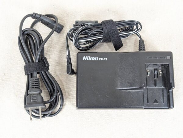 Nikon EH-21 AC Adapter Battery Charger for EN-EL1 Li-ion Batteries Power Cord