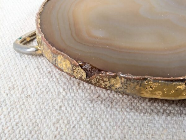 Vintage Wheeler Manufacturing Belt Buckle Petrified Wood 1970s Western Boho S...