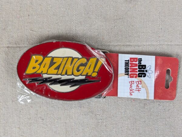 Bazinga! The Big Bang Theory Ripple Junction Belt Buckle 2012 New In Packaging