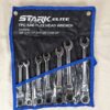 Stark Elite 7-Piece SAE Flex-Head Ratcheting Wrench Set Model 18704 New Condi...