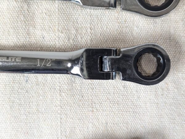 Stark Elite 7-Piece SAE Flex-Head Ratcheting Wrench Set Model 18704 New Condi...