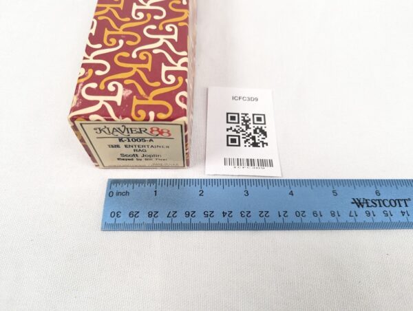Klavier88 Player Piano Roll K1005A The Entertainer Rag Scott Joplin Vintage M...