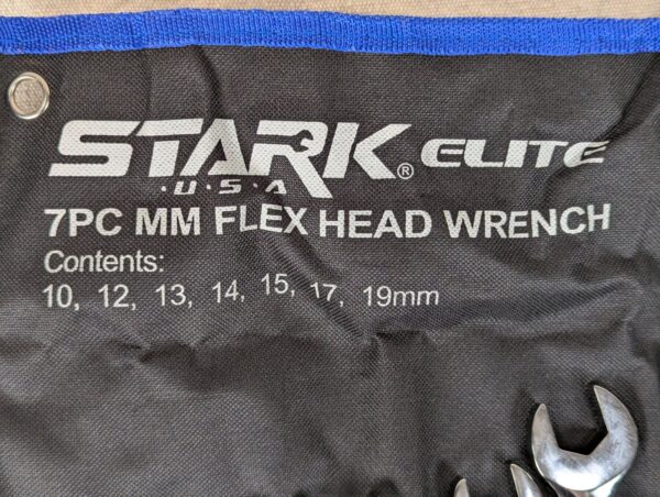 Stark Elite 7pc Metric Flex-Head Ratcheting Wrench Set Model 18705 New Open Box