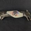 Decorative Fantasy Knife Wolf Head Pommel American Flag Art Display Piece 440...