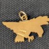 Vintage Oyer Eagle Charm Pendant 1/10 10K Gold Filled Jewelry 1 Inch Wide