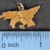 Vintage Oyer Eagle Charm Pendant 1/10 10K Gold Filled Jewelry 1 Inch Wide