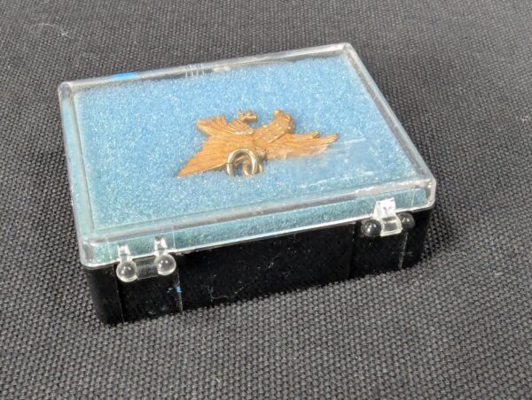 Vintage Oyer Eagle Charm Pendant 1/10 10K Gold Filled Jewelry 1 Inch Wide