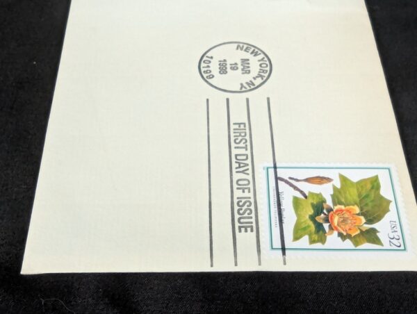 10-317.jpg 1998 Postal Commemorative Society First Day Cover 22kt Gold Plated Yellow Poplar