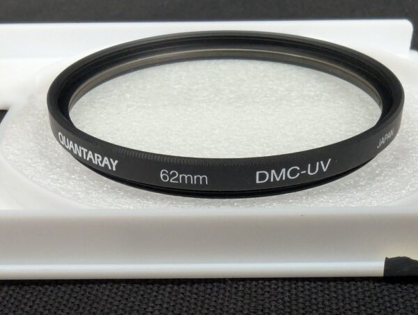 10-3172.jpg Quantaray 62mm MC UV DMC Lens Filter Multi-Coated Glass Made in Japan Accessory