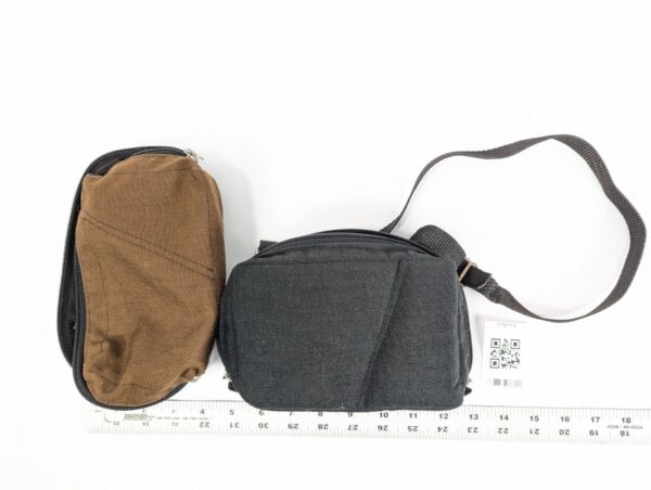 Tutts Pacs 'N Sacs Utag VTG Canvas Utility Pouches Set Brown Black YKK Zippers