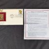 10-319.jpg 1998 Postal Commemorative Society First Day Cover 22kt Gold Plated Yellow Poplar