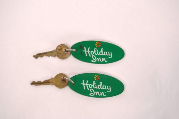 Vintage Hotel Key Collection Plastic Fobs Brass Keys Holiday Inn Lima Sheraton