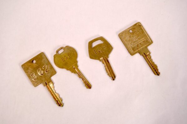 Vintage Hotel Key Collection Plastic Fobs Brass Keys Holiday Inn Lima Sheraton