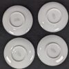 Charter Club Grand Buffet Saucers White Porcelain Platinum Rim Single Or Set