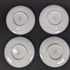 Charter Club Grand Buffet Saucers White Porcelain Platinum Rim Single Or Set