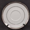 Charter Club Grand Buffet Saucers White Porcelain Platinum Rim Single Or Set