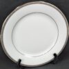 Charter Club Grand Buffet Salad 9 1/2" Plates White Platinum Trim Single or Set