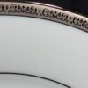 Charter Club Grand Buffet Salad 9 1/2" Plates White Platinum Trim Single or Set