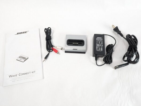 Bose Wave Connect Kit for iPod 30-Pin Docking Base P/N 347759-0010 Silver Black
