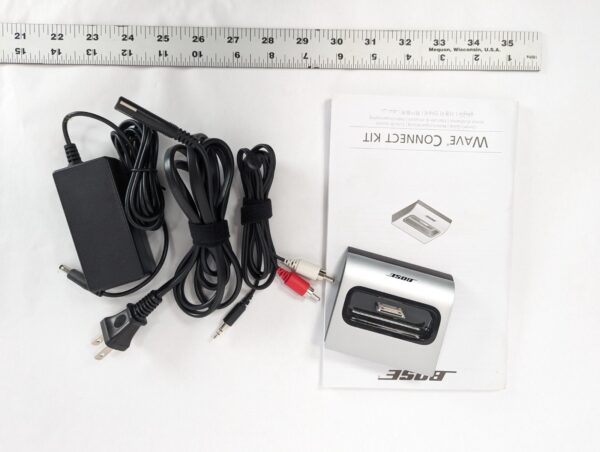 Bose Wave Connect Kit for iPod 30-Pin Docking Base P/N 347759-0010 Silver Black