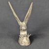Vintage Silver Plated Eagle Figurine Mid-Century Desk Decor Detailed Feathers