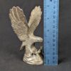 Vintage Silver Plated Eagle Figurine Mid-Century Desk Decor Detailed Feathers