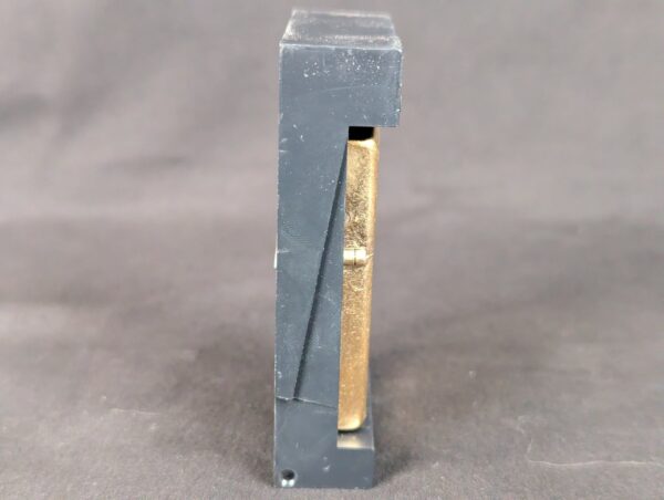 10-341.jpg 2001 Zippo Windproof Lighter Brushed Brass Marlboro Promotional Case Unfired