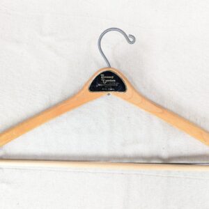 Vintage Bonney & Gordon Wooden Suit Hanger Hickey-Freeman Retailer Trouser Bar
