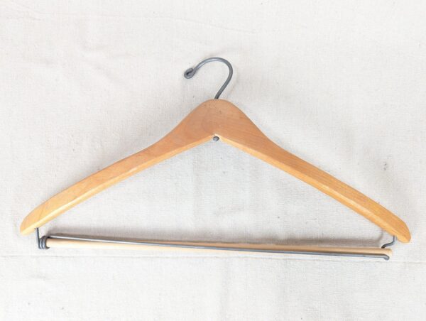Vintage Bonney & Gordon Wooden Suit Hanger Hickey-Freeman Retailer Trouser Bar