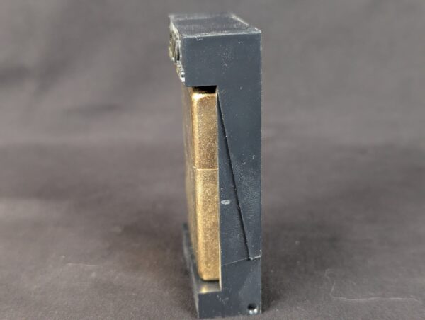 10-343.jpg 2001 Zippo Windproof Lighter Brushed Brass Marlboro Promotional Case Unfired