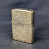 10-344.jpg 2001 Zippo Windproof Lighter Brushed Brass Marlboro Promotional Case Unfired
