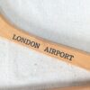 Skyway Hotel London Airport Wooden Clothes Hanger Vintage Hotel Memorabilia Good