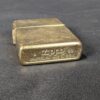 10-346.jpg 2001 Zippo Windproof Lighter Brushed Brass Marlboro Promotional Case Unfired